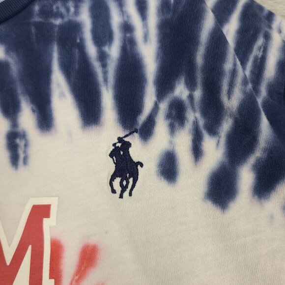 Polo Ralph Lauren Team USA Olympics Tie Dye Custom Slim Fit T-Shirt Men Sz Large - Picture 2 of 8